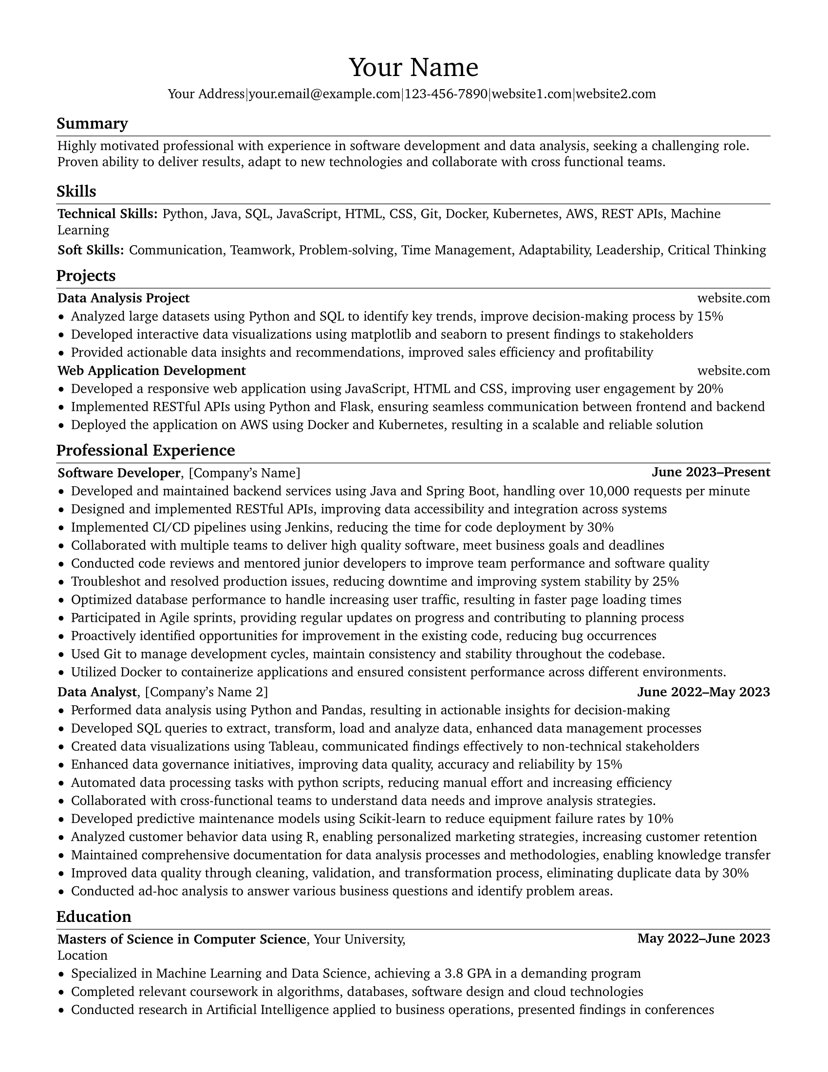Resume Preview